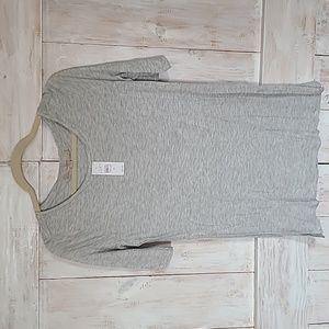 NWT Loft Gray Short Sleeve Top